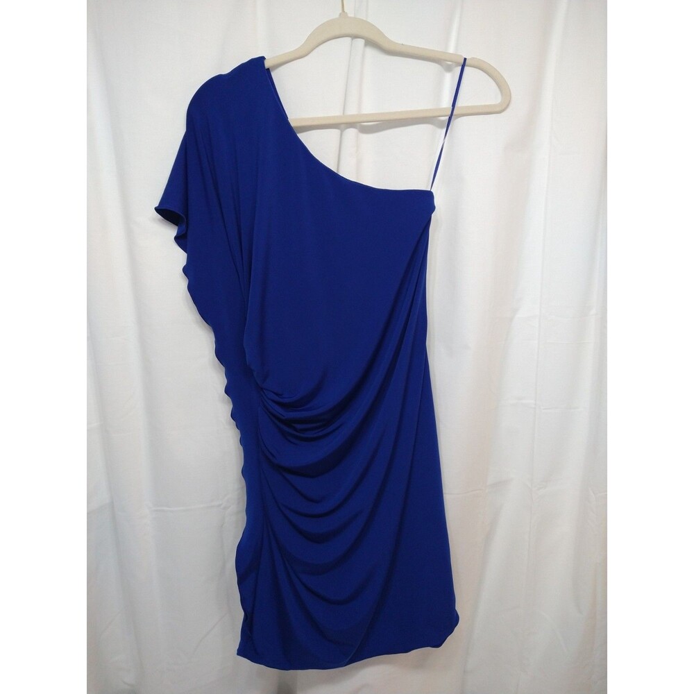 Express Size XS One Shoulder Ruched Layered Chiffon Ruffle Cocktail Party Dress